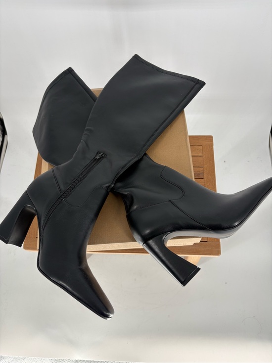 Steve Madden Shoes - New Steve Madden Black Mid-Calf Pointed Toe Block Heel Boots - Women size 9.5